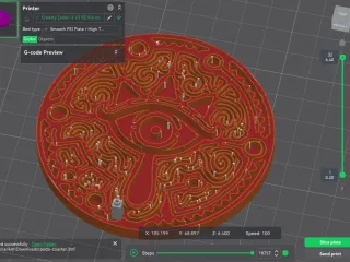 Zelda Sheikah Symbol Coaster