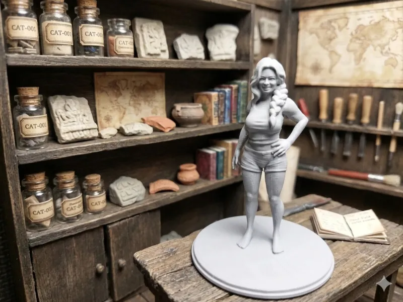 Modern Lifestyle Woman Figure