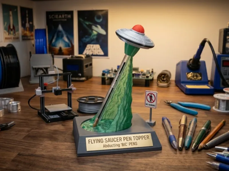 Flying Saucer Pen Topper