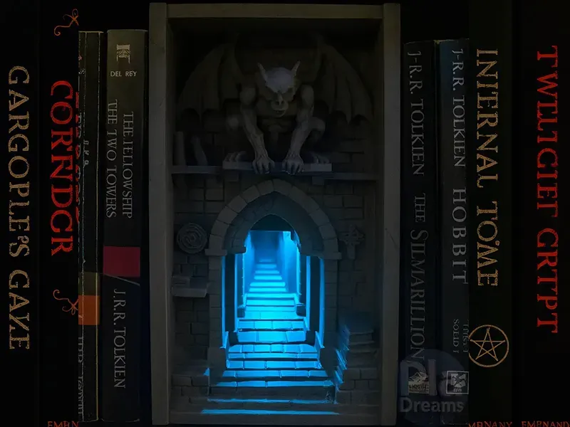 Gargoyle dungeon book nook