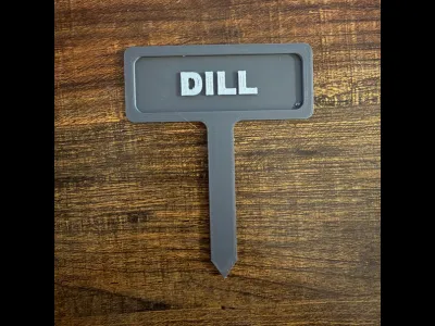 Dill Garden Marker | 3D Print 3MF | Easy To Print