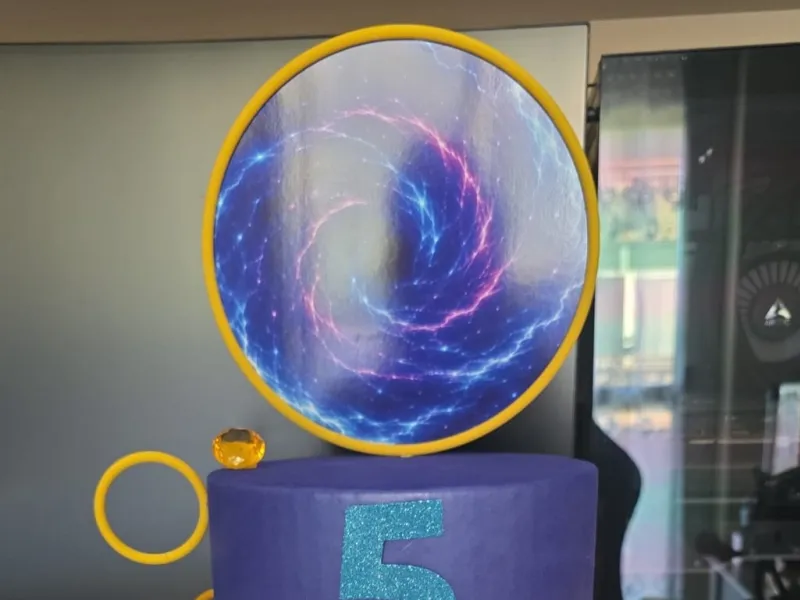 Sonic Portal Ring - Cake Topper