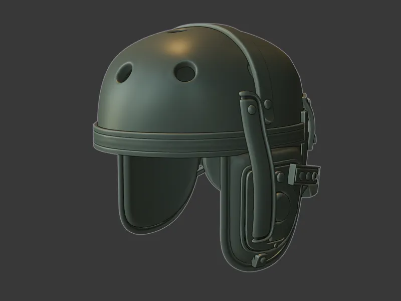 Tactical Combat Helmet Mk3 3D Printable Model