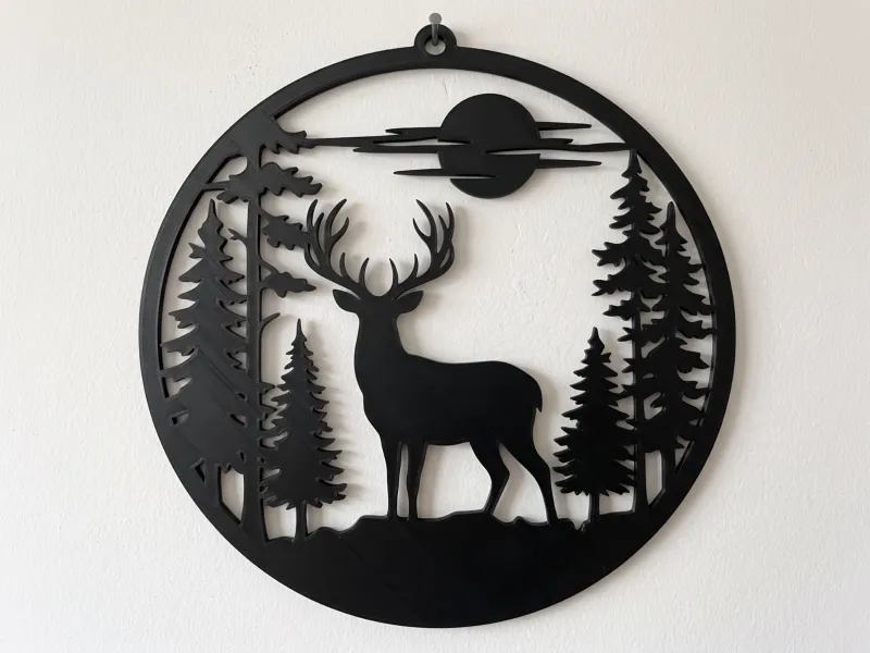 Deer Wall Art - Rustic Sign