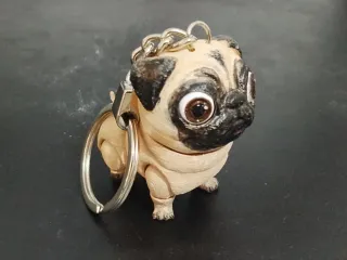 PUG DOG FLEXI - ARTICULATED - STL & 3MF MULTICOLOR
