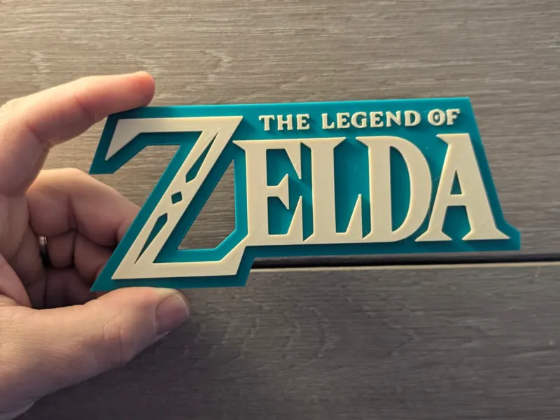 The Legend of Zelda logo sign plaque 2-sizes