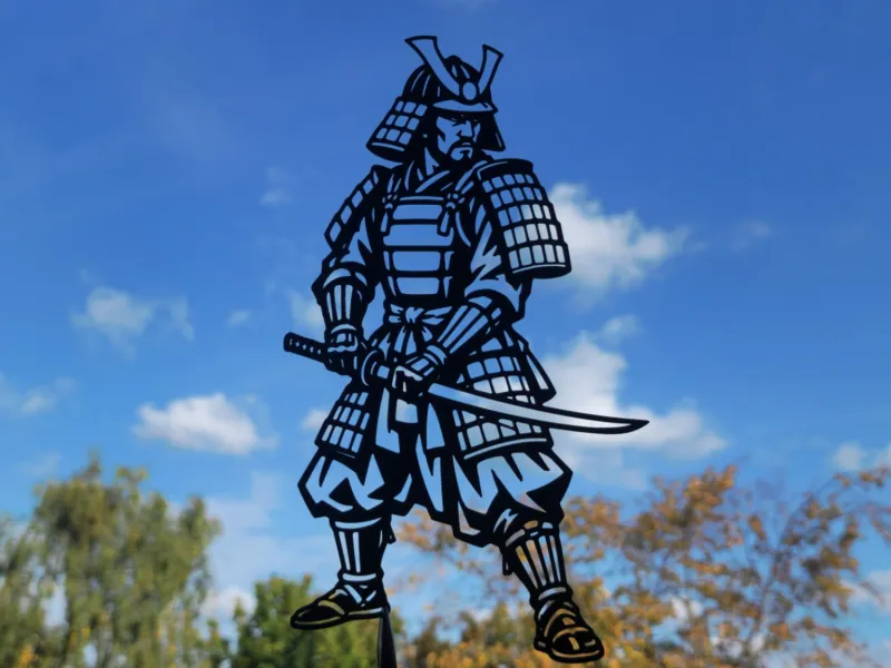 Samurai Warrior Katana Wall Art