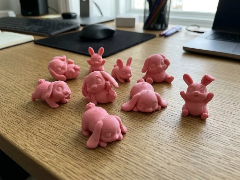 Muchos conejitos miniatura (9x)