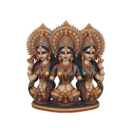 2975 Indian Serpent Woman Dancer on Pedestal  magic  snake