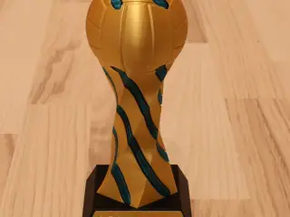 Impossible Passthrough Volleyball Trophy