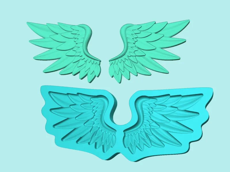 Wing Mold A - Molding Maker Template
