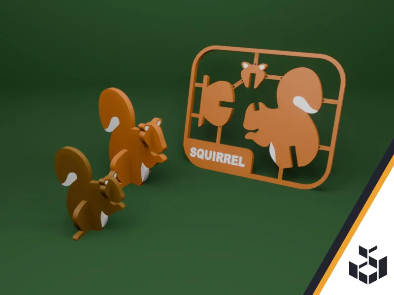 Cute Squirrel Kit Card | CFS Ready, two sizes