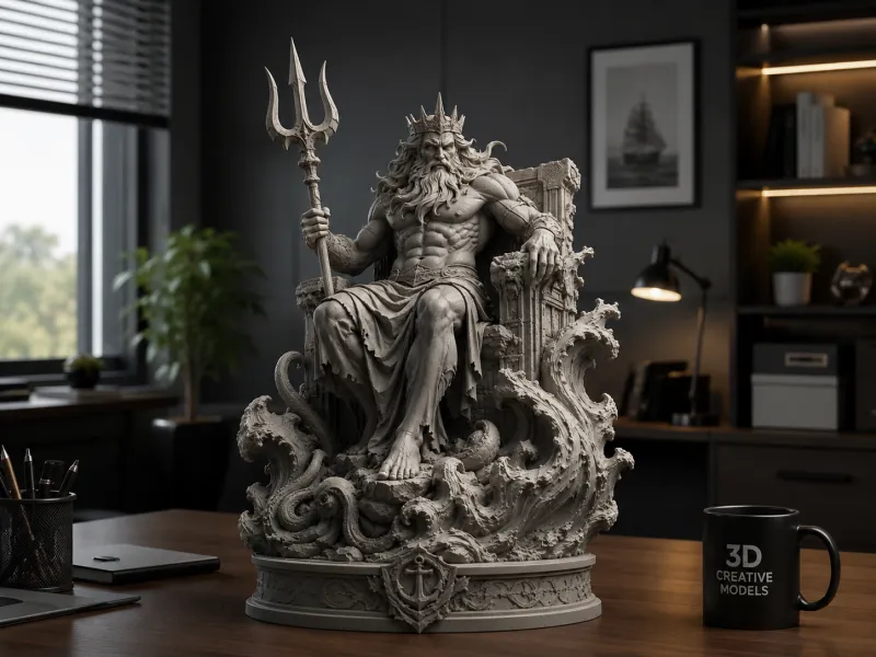 Poseidon – King of the Ocean-Epic God Statue