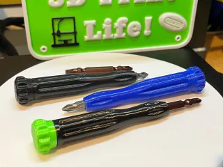 Precision Screwdriver Handle for 1/4in Hex Double Ended Bits