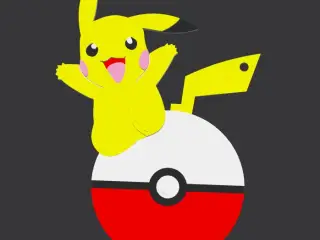 Pikachu Pokemon Keychain