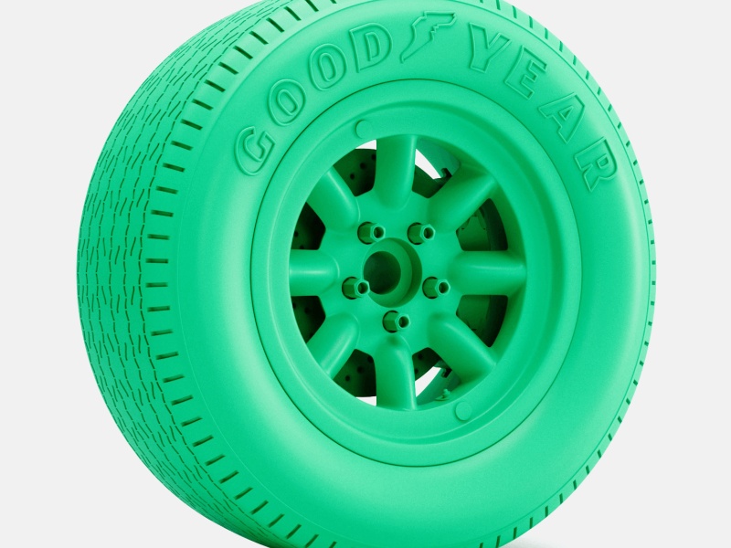 Колесо Minilite 15x8, шина Goodyear Blue Streak