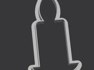 Christmas Candle Cookie Cutter