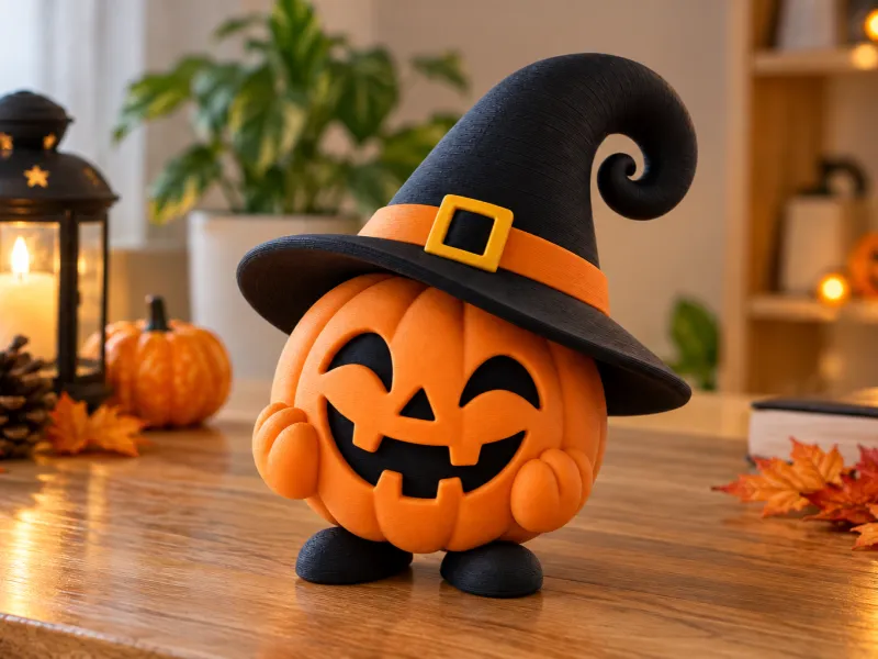 Halloween Cute Witch Pumpkin