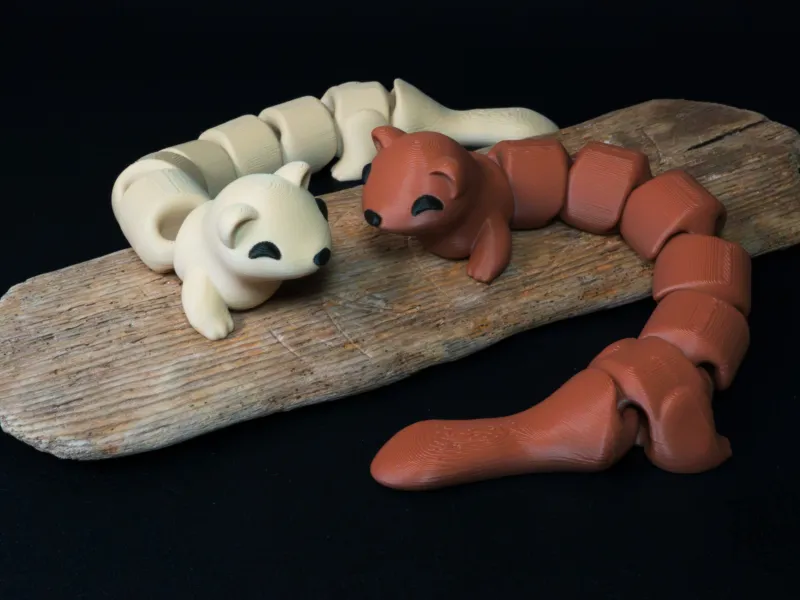 Articulated Ferret, Print in Place Fidget