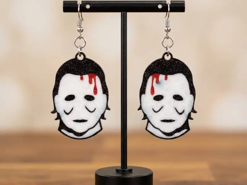 Michael Myers Halloween Earrings!