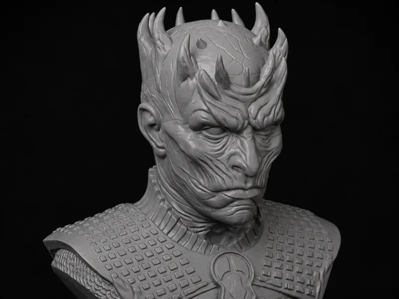 Busto do Rei da Noite Escultura de Fã