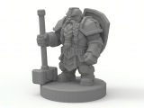 Dwarf warrior statue-0