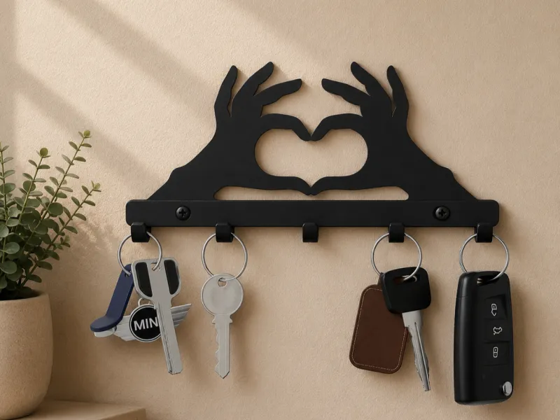 Heart Hands Key Holder