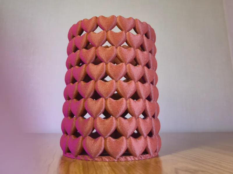 Heart Pen Organizer – Stacked Heart Desk Holder