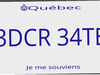 quebec 3d create plate