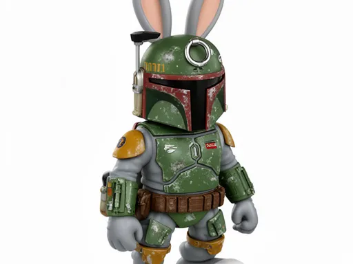 Bugs Bunny Boba Fett Ring Figure