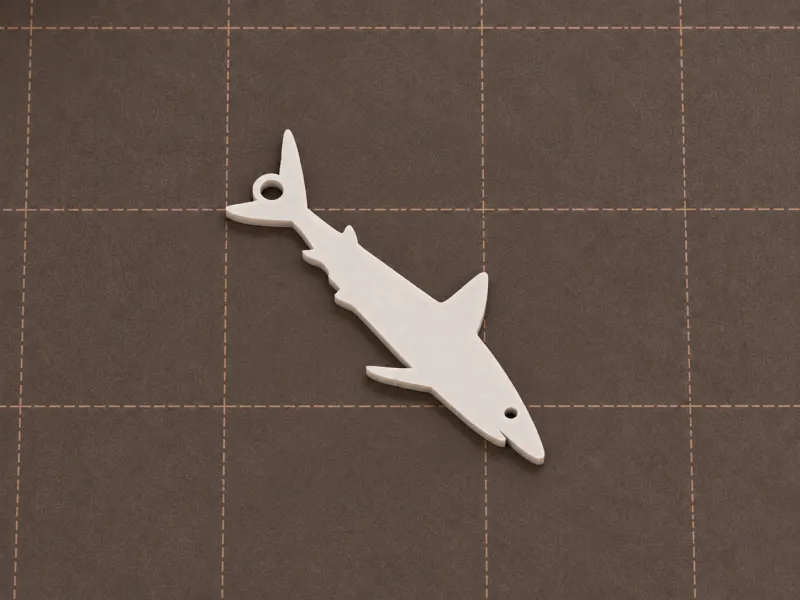 Porte-clés Requin – Silhouette de Poisson