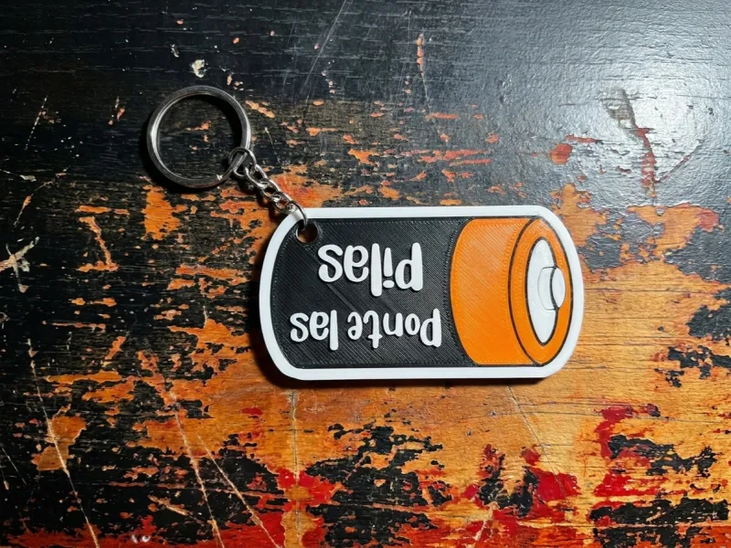 Keychain Ponte las pilas