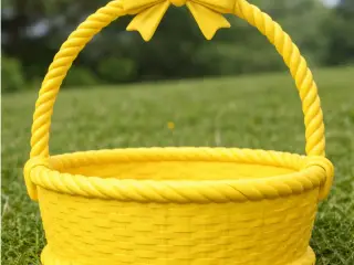 “Sweet Spring Bow Basket 🌼 | Cute Easter Decor