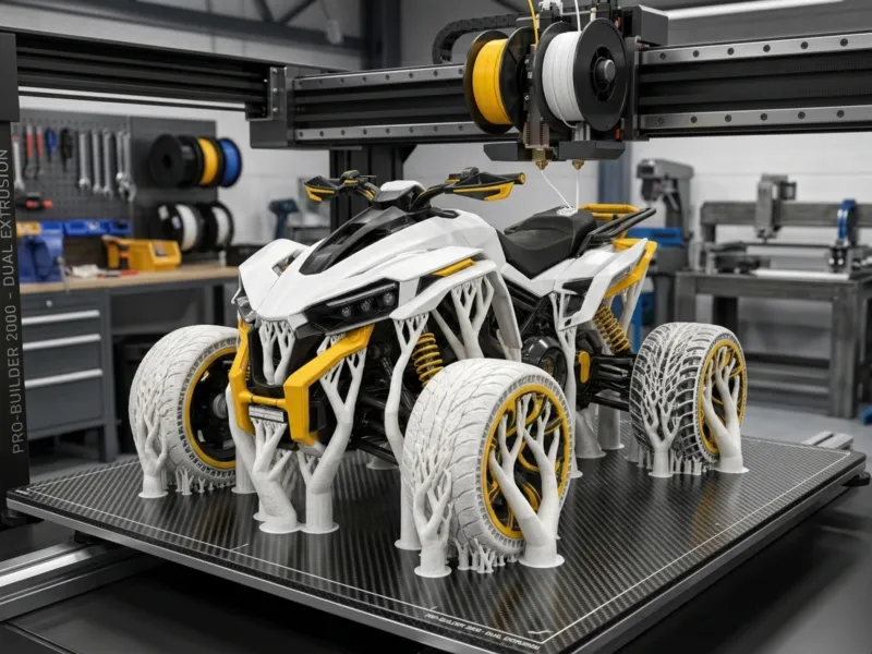 Futuristic High-Performance ATV Quad Bike