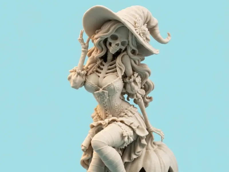 SKELETON GIRL - WITCH