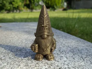 Tiki Gnome with Mug – Tropical Garden Guardian
