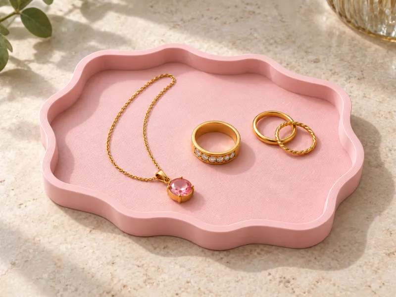 Wavy Jewelry Tray – 130 × 100 × 15 mm