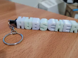 Customizable fidget Name keychain spinner