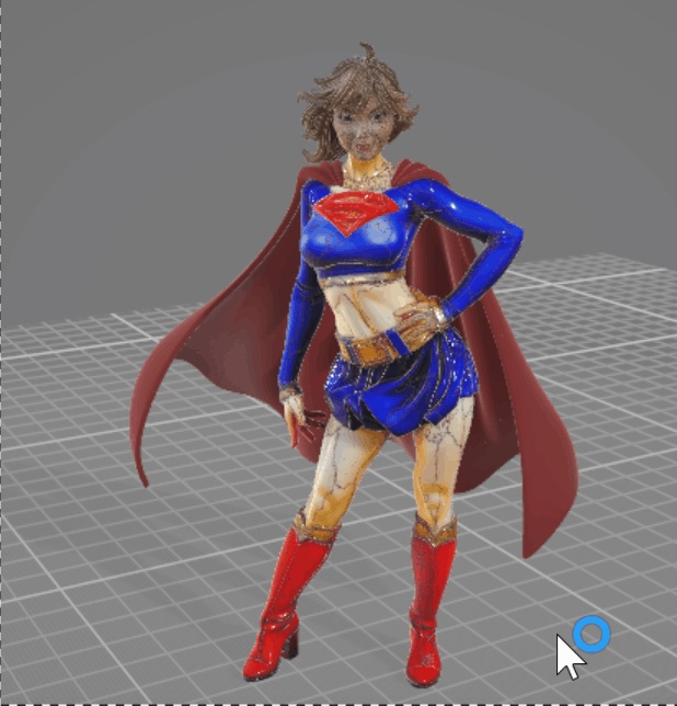 ESTATUA DE SUPERGIRL – FIGURINA IMPRIMIBLE EN 3D DE DC COMICS