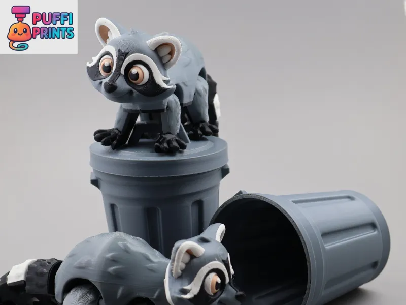 Flexi Raccoon Trash Can
