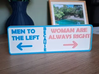 Men to the Left – Women Are Always Right