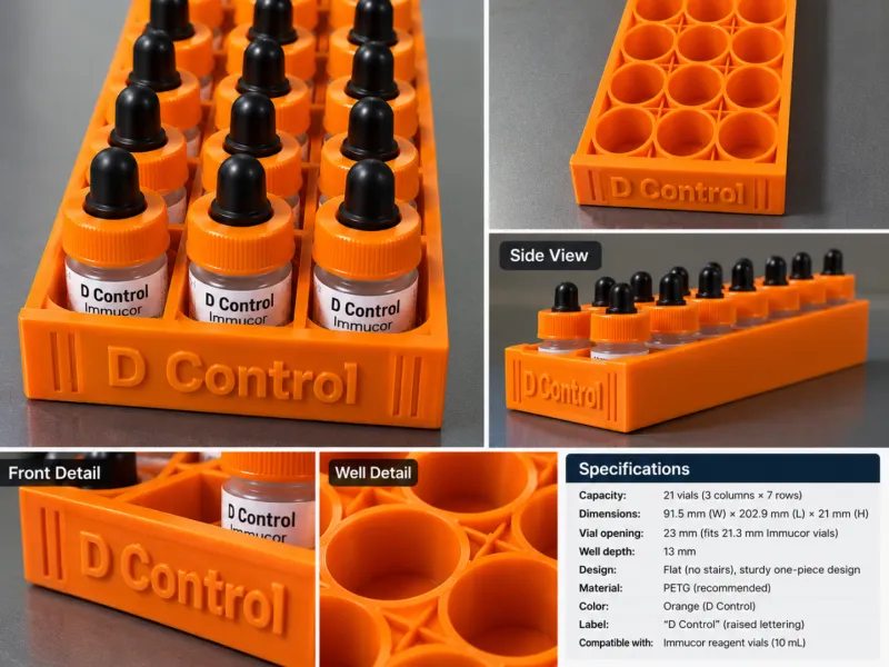 Immucor Anti-D Vials Rack