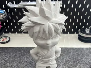 Adorable Spiky Ninja Warrior Chibi with Headband