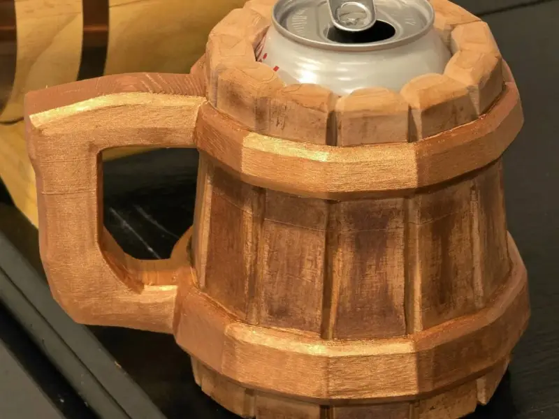 Houten bierkan