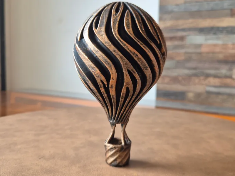 Escultura decorativa moderna de balão de ar quente