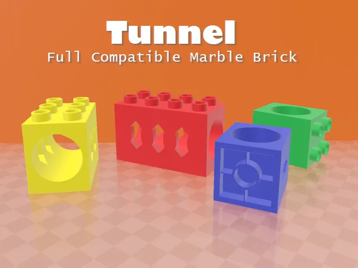 Túnel - Ladrillo para Pista de Canicas
