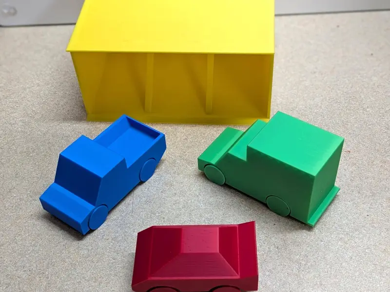 Car, Trucks, and Garage: Print-in-Place