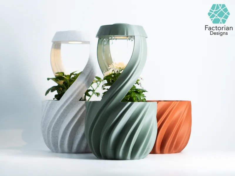 RainLight Planter  |  Waterproof LED + Rain Drop feature