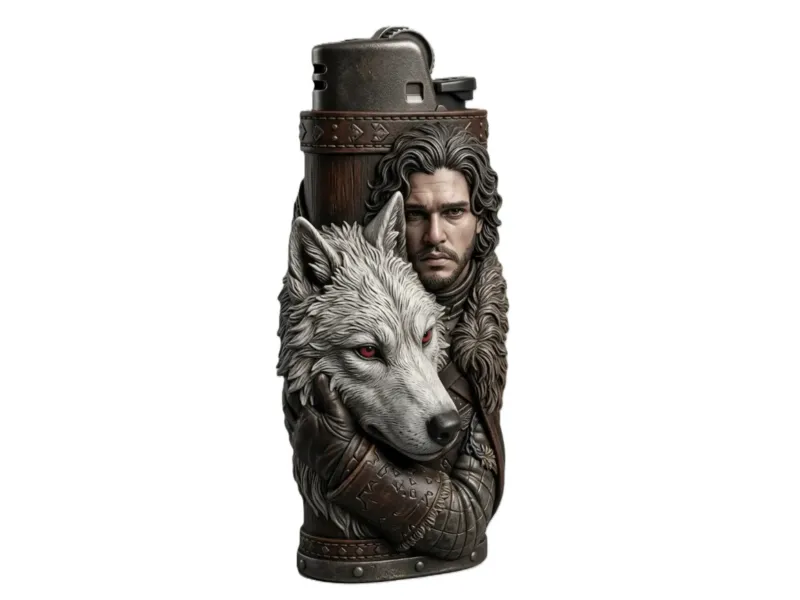 BIC J6 Feuerzeug-Etui "Jon Snow" Game of Thrones