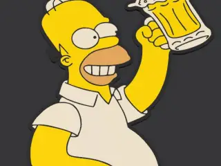 Decoração  dos simpsons